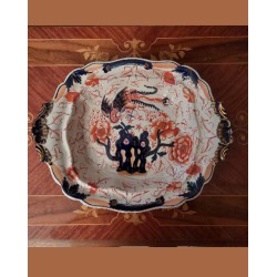 Plat en Faïence Anglaise du XIXe Siècle (1850) avec Décor Imari