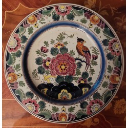 Assiette Polychrome Style Delft - Keramiekfabriek Velsen, Pays-Bas (1942-1985)