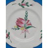 Assiette en faïence des Islettes du XIXe siècle, décor floral exquis