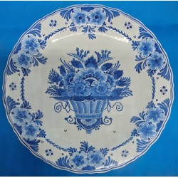 Assiette en Faïence Delft (Royal Delft) - De Porcelein Fles : Année CZ 1982