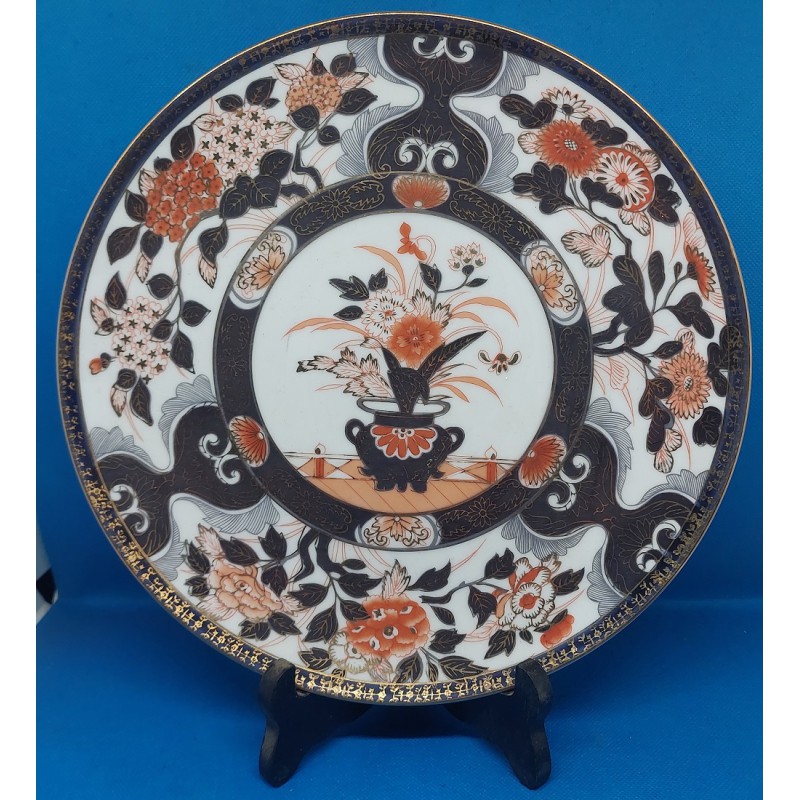 Assiette Imari en Porcelaine Allemande, Début du XXe Siècle