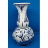 Vase Vintage en Faïence de Delft des Années 1970 avec Félure