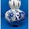 Vase Vintage en Faïence de Delft des Années 1970 avec Félure