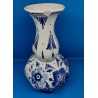 Vase Vintage en Faïence de Delft des Années 1970 avec Félure