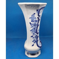 Vase Rocaille en Faïence de Delft XIXe Siècle - Décor de Moulin à Vent