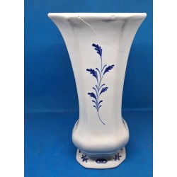 Vase Rocaille en Faïence de Delft XIXe Siècle - Décor de Moulin à Vent