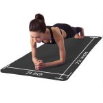 ATIVAFIT NBR Yoga d’exercice Tapis de Sol rembourré Extra épais 10 mm antidérapant entraînement Pilates Tapis d’exercice