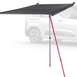Qeedo Motor Tarp Auvent Fourgon avec Protection UV (UV80) et Dark-Coating – Convient pour: Camping-Cars, caravanes, auvents, tuyauterie ou Montage à Ventouse