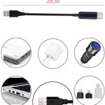 Lumières d’ambiance LED, plusieurs modes réglables, projecteur d’étoiles USB, lumière de toit, décoration d’ambiance pour voiture/maison/fête (violet bleu)