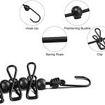 13.99 € – Corde à linge Flexible, Wanxida Portable Étendoir à linge avec 13 Boucles de positionnement noires pour camping randonnée voyages de plage et l’utilisation à domicile Séchage (Noir Pourpre)