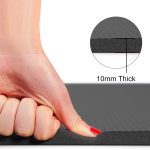 ATIVAFIT NBR Yoga d’exercice Tapis de Sol rembourré Extra épais 10 mm antidérapant entraînement Pilates Tapis d’exercice