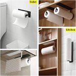 Porte Essuie Tout Auto-Adhésif Supports pour Papier Essuie-Tout en Support Essuie Tout Dérouleur Essuie Tout Porte Rouleau de Cuisine Mural pour Armoire de Cuisine ou Salle de Bain