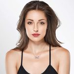 28.97 € – BlingGem Collier pour Femme en Argent 925/1000 avec Oxyde de Zirconium Rond Coeur Infini Amour Ensemble pour Toujours Cadeau pour Femme Fille 48 cm