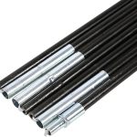 Poteaux de Tente de Camping Flexible, Kit de Poteau de Tente Tige en Fibre de Verre, Remplacement de poteaux de Tente pour Camping randonnée 2 Ensembles 7 Sections
