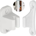 Loquet de Porte pour Caravane et Camping-Car, Espacement des Trous de 35 mm et 48 mm, Serrure de Porte Blanche, Porte de Service et de Rangement, Sécurité de Porte de Camping-Car