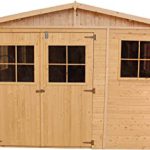TIMBELA Abri de Jardin en Bois Naturel
