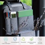 Organisateur de Rangement pour Siege Voiture Intérieur des accessoires de camping-car, 62x41cm – Gris foncé